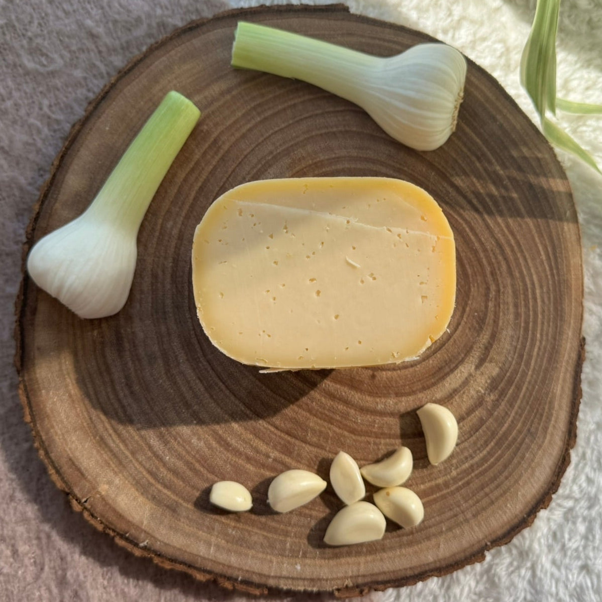 Kuh-Käse Knoblauch
