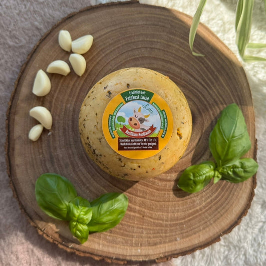 Kuh-Käse Basilikum-Knoblauch